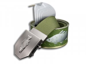 DarKing - Textilný opasok Rybári khaki + darčekové balenie