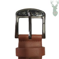 Hubertus kožený opasok - BROWN