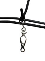 Vypúštacie vodítko z oválnej kože hnedé