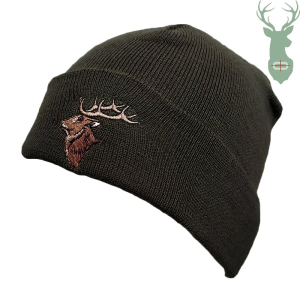 Pletená čiapka - jeleň