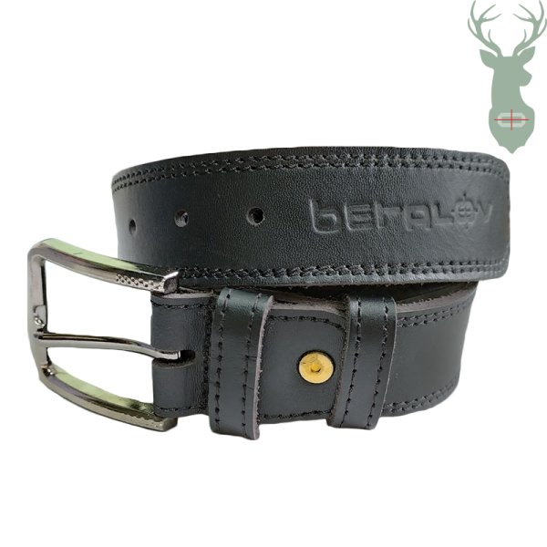 BETALOV kožený opasok - čierny