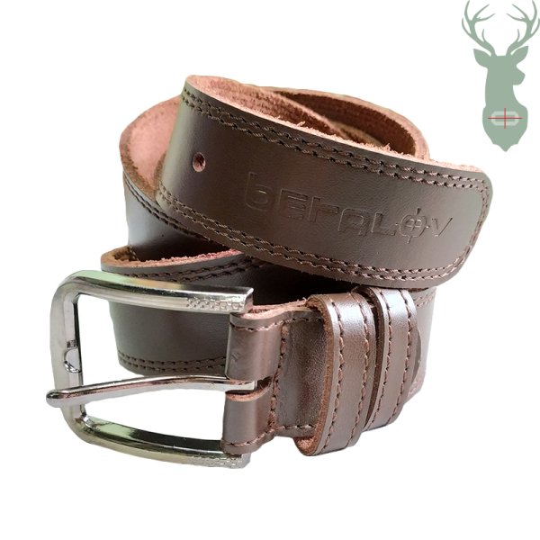 BETALOV kožený opasok - hnedý