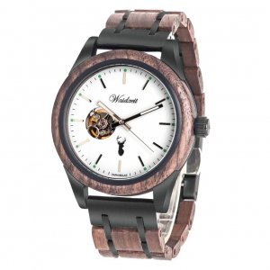 GAMSKAR automatické hodinky čierna oceľ