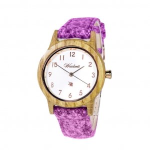 Barrique Alpin Ružové drevené hodinky dámske